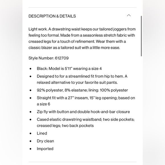 Club Monaco Tailored Joggers - Picture 6 of 6